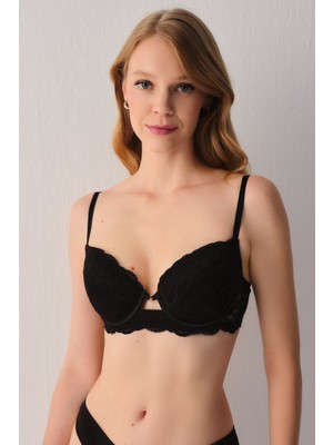 Suwen Honey Dantelli Yarı Destekli Balenli Sütyen