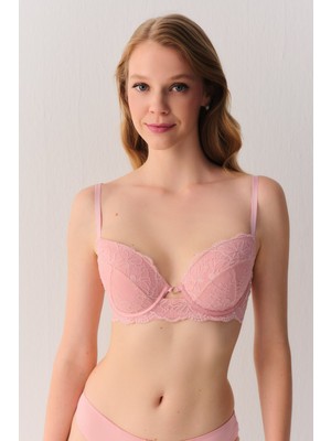 Suwen Honey Dantelli Yarı Destekli Balenli Sütyen