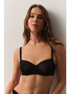 Suwen Dark Romance Dantelli Desteksiz Balenli Sütyen