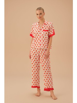 Suwen Heart Maskülen Pijama Takımı