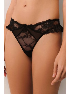 Suwen Ophelia Simli Dantelli String Külot