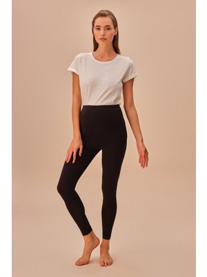 Suwen Kadın Siyah Maternity Tayt
