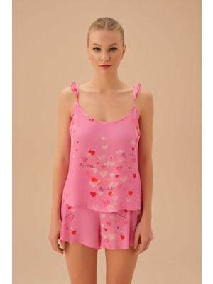 Suwen Valentine Şort Pijama Takımı