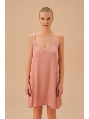 Suwen Vanessa Gecelik Kadınlar İçin Viskon Dantel Detaylı