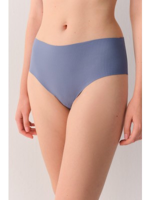 Suwen Softly Secret Invisible Lazer Kesim Yüksek Bel Rib Slip Külot