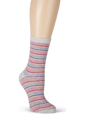 Suwen Lurex Stripe Soket Çorap