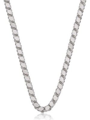 Katre46 925 Ayar Gümüş Pullu Arpa Zincir