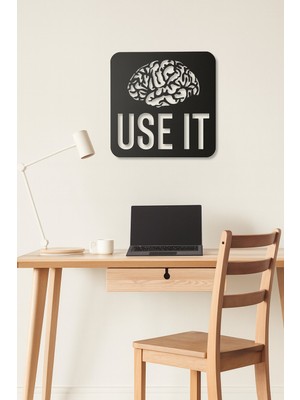 Evsay Use It Duvar Dekoru Tablo Mdf Ahşap Lazer Kesim Duvar Panosu 25*25