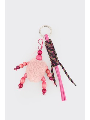 Elle Mor Çanta Charm Anahtarlık