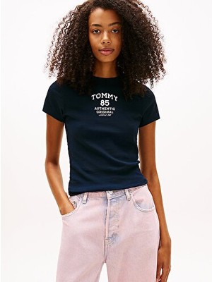 Tommy Hilfiger Kadın Tjw Ince Çizgili S/s T-Shirt