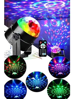 Gampus Disko Topu Kumandalı Sese Duyarlı Parti Işığı Uzaktan Kumandalı Disko Topu