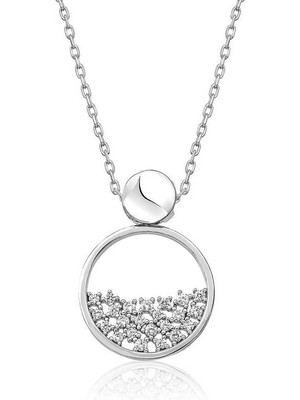 Katre46 ​925 Ayar Gümüş Çiğ Damlası Kadın Gümüş Kolye