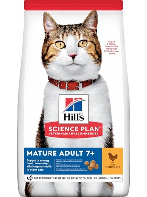 Braventa Collection Hill's Scıence Plan +7 Yaşlı Tavuklu Kedi Maması 3 kg