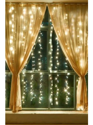 Gampus 5 Metre Fişli Şeffaf Kablolu Günışığı 100 Ledli Peri LED Animasyonlu