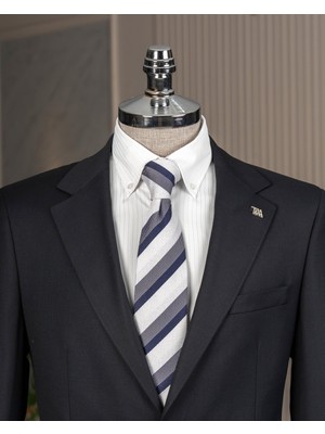 Italyan Stil Slim Fit 4 Drop Ceket Pantolon Takım Elbise Lacivert T14774