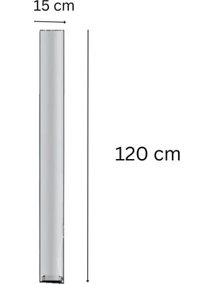 Mefar Metal  120 cm Pelet Soba Camı Füze Roket Sobaları ile Uyumlu Standart Cam