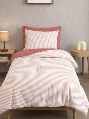 Cottonest Çizgili Nevresim Takımı Tek & Çift Kişilik – Yumuşak Dokulu, Modern Tasarım, Çok Renkli