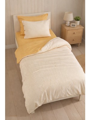 Cottonest Çizgili Nevresim Takımı Tek & Çift Kişilik – Yumuşak Dokulu, Modern Tasarım, Çok Renkli