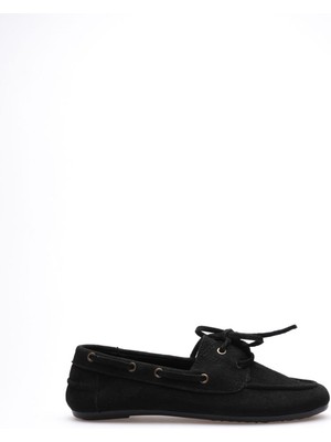 Trendella Kadın Siyah Günlük Süet Ayakkabı TR27MS06A