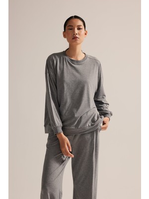 Hays Kadın Pamuklu Uzun Kollu Pijama Üstü