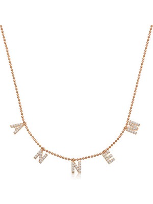 Katre46 ​925 Ayar Gümüş Annem Yazılı Bayan Gümüş Kolye