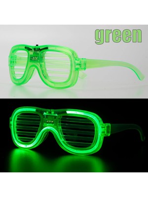 Yeşil LED Işıklı Parti Gözlüğü – Neon 3 Modlu TEKNOBARAN-79895