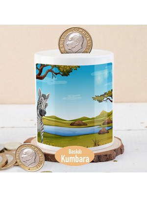 Asilmeydan Ormanda Zebra Hayvan Para Birikim KUMBARASI-1308-24781