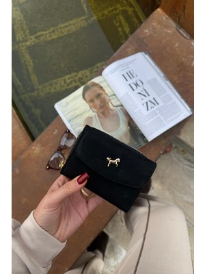 Septemmart Cavie Süet Kadın Kullanışlı Cüzdan