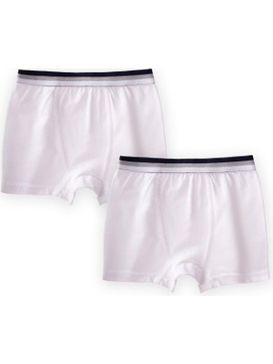Cigit Ikili Boxer 2-9 Yaş Beyaz