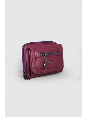 Septemmart Lagra Model Çok Bölmeli Kadın Deri Cüzdan