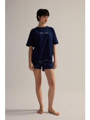 Hays Kadın Pamuklu Kısa Kollu Şortlu Pijama Takımı