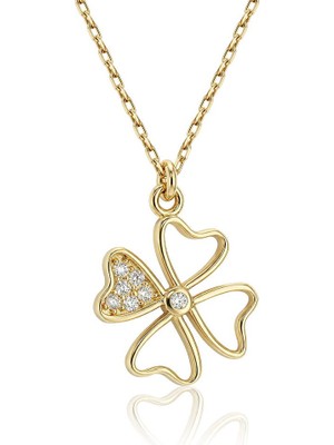 Lilarote Yonca Taşlı Kolye