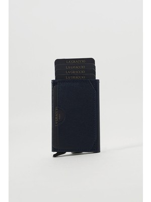 Septemmart  Sace Unisex Hakiki Deri Mekanizmalı Kartlık