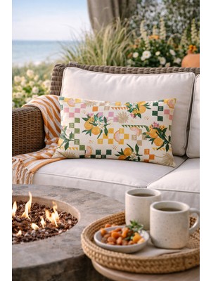 Arancione Co Çift Tarafı Baskılı Dikdörtgen Kırlent Kılıfı 6AOD20