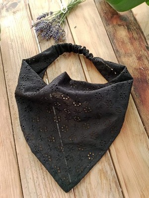 Brode Fisto Lastikli Bandana | Doğal Pamuk Saç Bandı