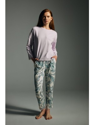 Hays Kadın Pamuklu Uzun Kollu Pijama Takımı
