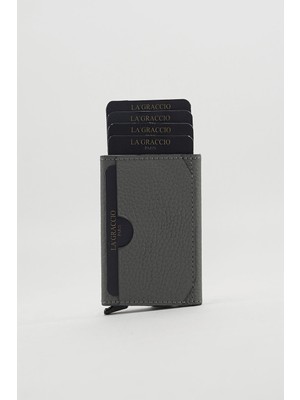 Septemmart  Sace Unisex Hakiki Deri Mekanizmalı Kartlık