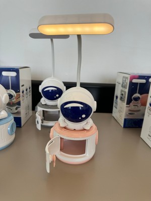 Twotwo Astronot Görünümlü Işıklı Kumbara-Açacak Özellikli- Masaüstü Lambalı-Çocuk Odası-Çalışma Masası