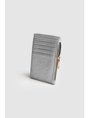 Septemmart Nave Model Simli Deri Parlak Kadın Kartlık