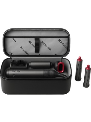 NS Reliable Dys Airwrap Çantası ve Tüm Saç Şekillendiriciler Için Özel Bölmeli Extra Koruyuculu Çanta Seyahat