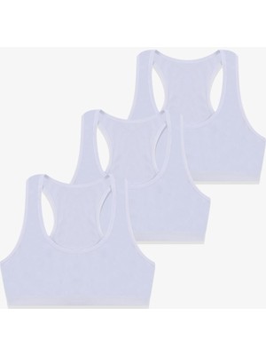 Koza İç Giyim Kadın 3'lü Kalın Askılı Yarım Büstiyer