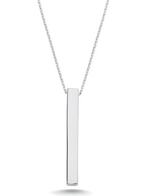 Katre46 Gümüş Erkek Çubuk Kolye