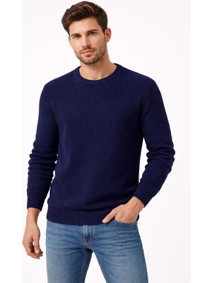 Classics Men Turbulance Slim Fit Bisiklet Yaka Uzun Kol Erkek Triko - 7529