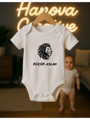 Hanova Creative Baskılı Bebek Zıbın Taraftar Zıbın Aslan Çıtçıtlı Body Atlet