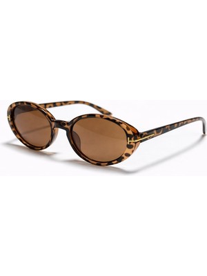 Toz Vintage Azlor Leopar Desenli Vintage Retro Güneş Gözlüğü