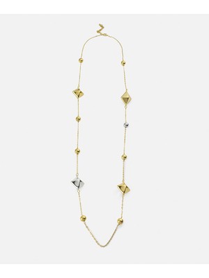 İpekyol Kombine Parçalı Çift Renkli Kolye IS1260051015265