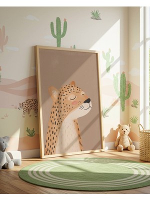 Fuart.Co Kaplan Dijital Baskı Posteri (Çerçevesiz) Çocuk Odası Için Poster Nufu
