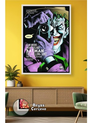 KOSS Dijital Batman The Killing Joke Joker Duvar Tablosu Çizgi Roman Temalı Koleksiyonluk Çerçeveli Kanvas Tablo