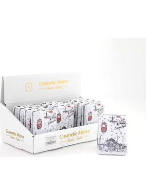 Katre46 Taşlı Istanbul Tasarımı El Aynası Kalın