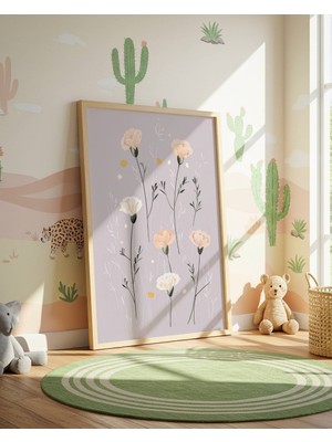 Fuart.Co Çiçekler Dijital Baskı Posteri (Çerçevesiz) Çocuk Odası Için Poster Nufu